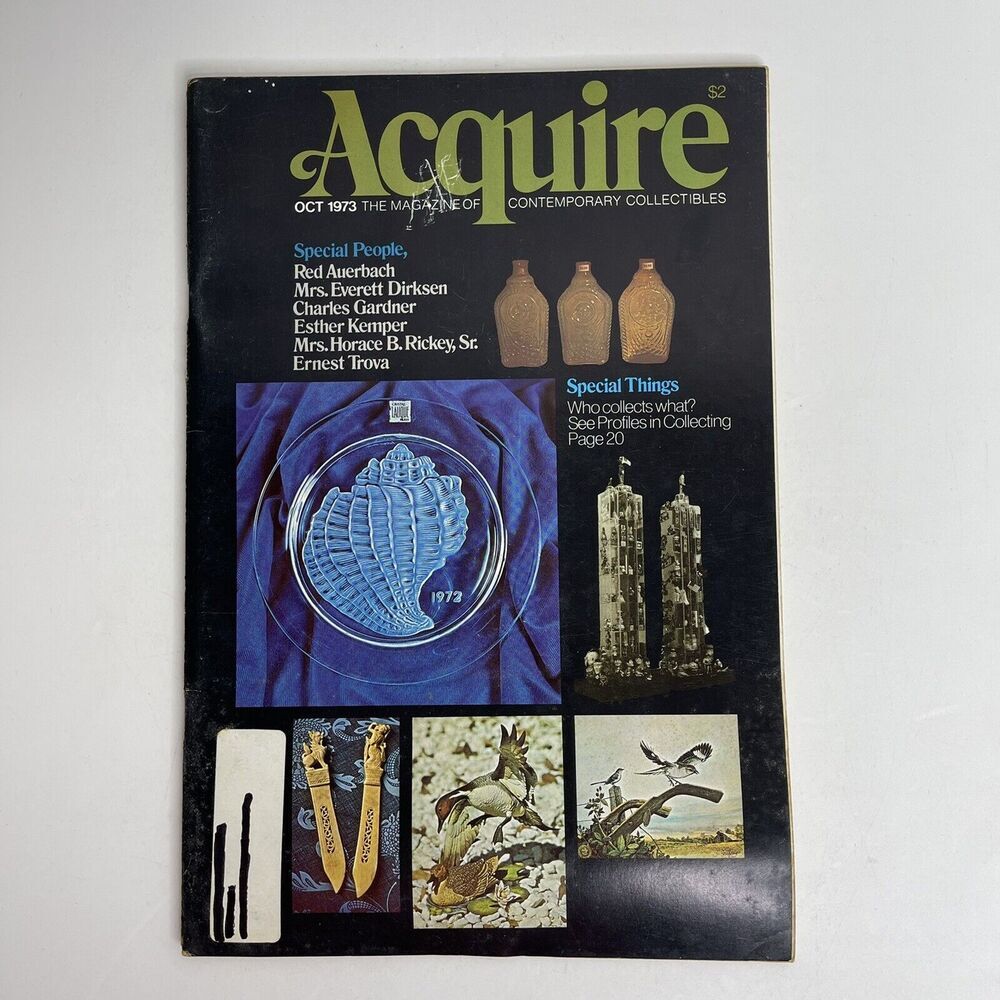 Acquire October 1973 Magazine Contemporary Collectibles